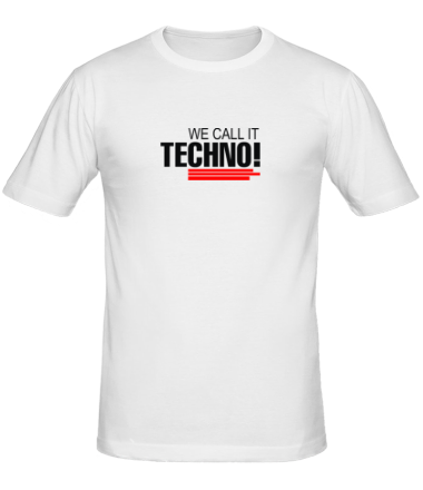 Мужская футболка We call it Techno 