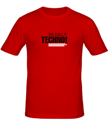 Мужская футболка We call it Techno 