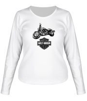 Женская футболка длинный рукав Harley Davidson фото