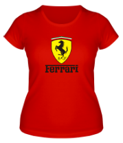 Женская футболка Ferrari фото