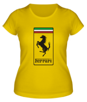 Женская футболка Ferrari фото