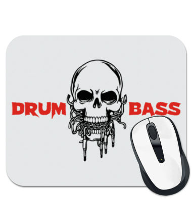 Коврик для мыши Drum Bass Cherep