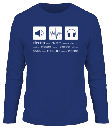 Мужская футболка длинный рукав Electro