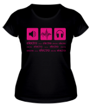 Женская футболка Electro фото