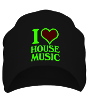 Шапка I love house music фото