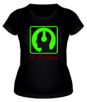 Женская футболка In stereo фото