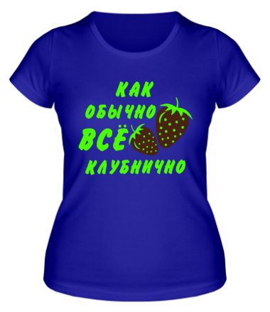 Женская футболка Клубнично