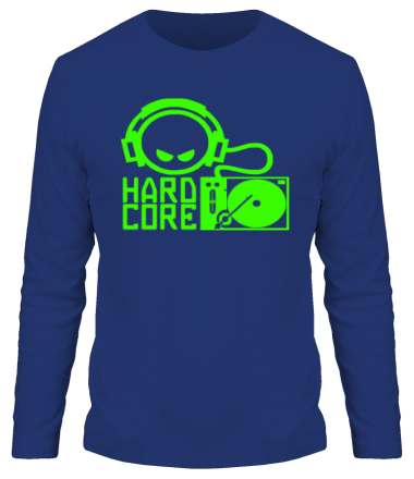 Мужская футболка длинный рукав Hard core DJ