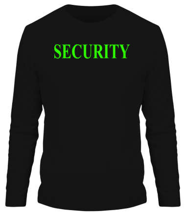 Мужская футболка длинный рукав Security
