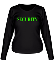 Женская футболка длинный рукав Security