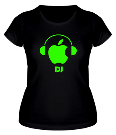 Женская футболка Apple DJ