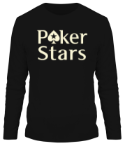 Мужская футболка длинный рукав Poker Stars фото