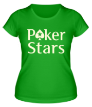 Женская футболка Poker Stars фото
