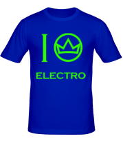 Мужская футболка I love electro фото
