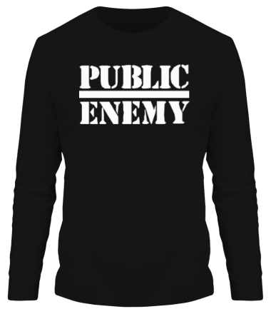 Мужская футболка длинный рукав Public Enemy