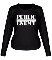 Женская футболка длинный рукав Public Enemy фото