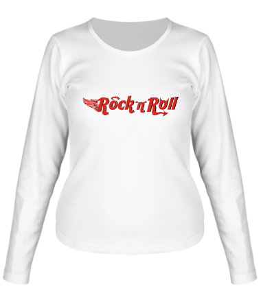 Женская футболка длинный рукав Rock'n'Roll