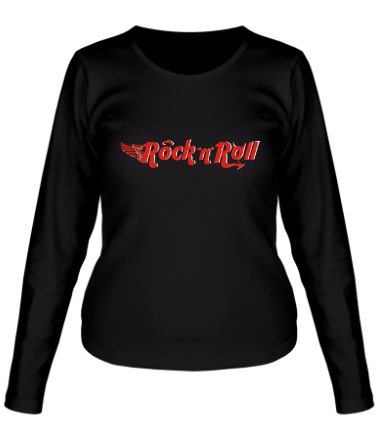 Женская футболка длинный рукав Rock'n'Roll