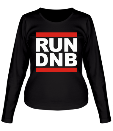 Женская футболка длинный рукав Run dnb