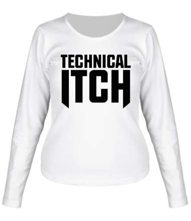 Женская футболка длинный рукав Technical Itch
