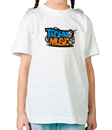 Детская футболка Techno music