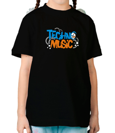Детская футболка Techno music