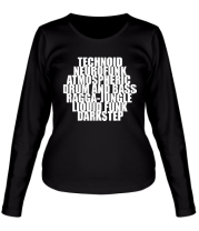Женская футболка длинный рукав Technoid Neurofunk фото