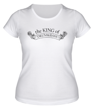 Женская футболка The King of Drum&Bass