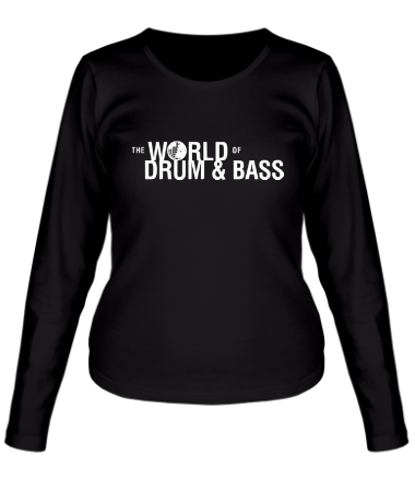 Женская футболка длинный рукав The World of Drum&Bass