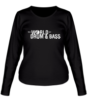 Женская футболка длинный рукав The World of Drum&Bass фото