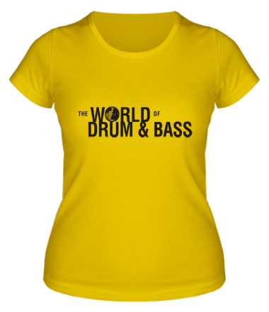 Женская футболка The World of Drum&Bass