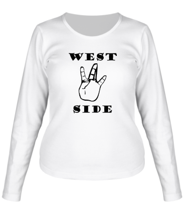 Женская футболка длинный рукав West side