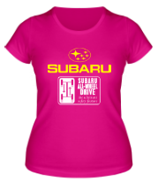 Женская футболка Subaru фото