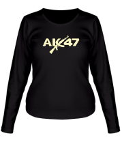 Женская футболка длинный рукав АК47 фото