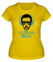 Женская футболка It's house music фото