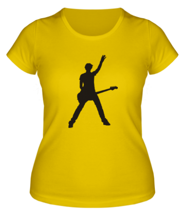 Женская футболка Чувак с гитарой