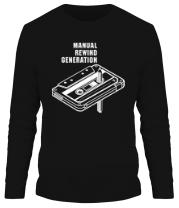 Мужская футболка длинный рукав Manual Rewind Generation фото