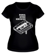 Женская футболка Manual Rewind Generation фото