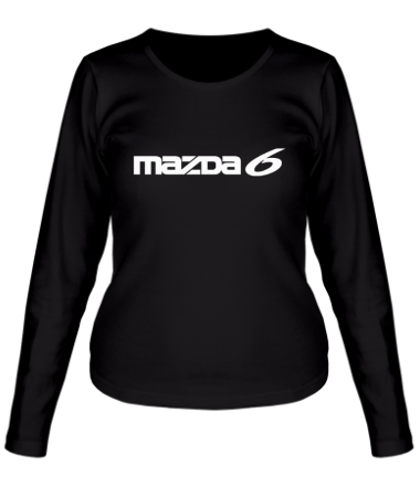 Женская футболка длинный рукав Mazda 6