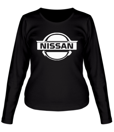 Женская футболка длинный рукав Nissan (Ниссан) club