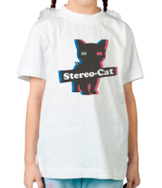 Детская футболка Stereo cat фото