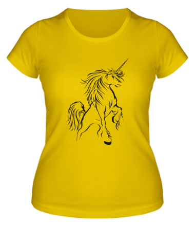 Женская футболка Единорог