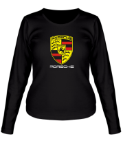 Женская футболка длинный рукав Porsche фото