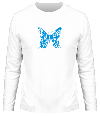 Мужская футболка длинный рукав Бабочка