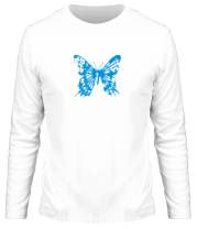 Мужская футболка длинный рукав Бабочка фото