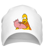 Шапка Гомер и свинья фото