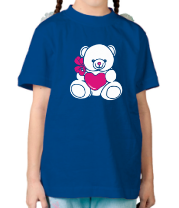 Детская футболка Мишка с сердечком фото