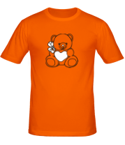 Мужская футболка Мишка с сердечком фото