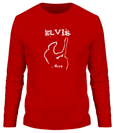 Мужская футболка длинный рукав Elvis