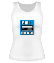 Женская майка борцовка FM radio фото